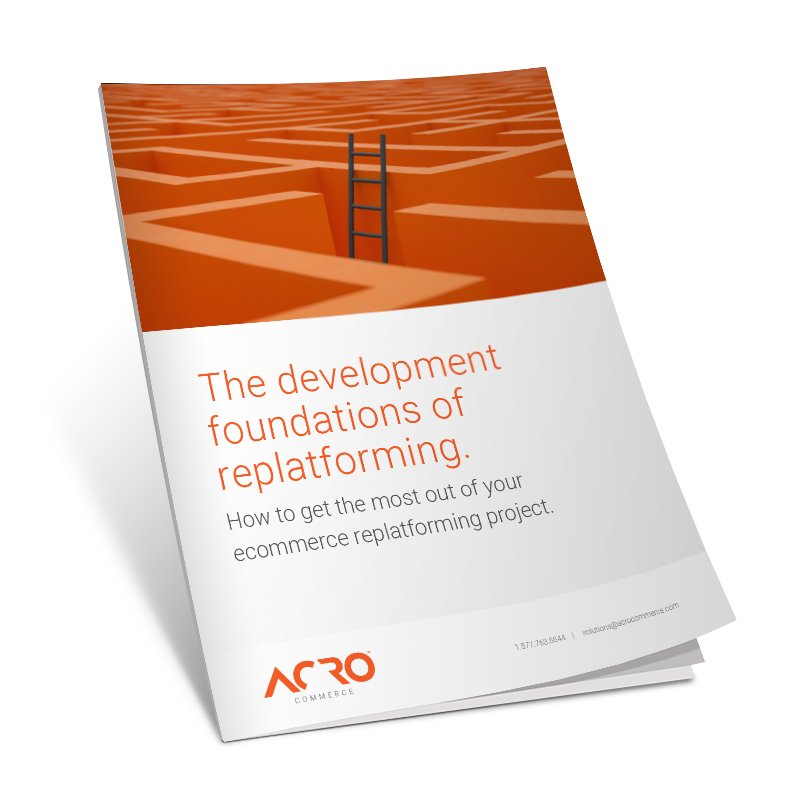 The development foundations of replatforming - Cover - right fold