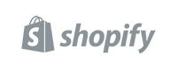 Shopify Logo - Small, Greyscale