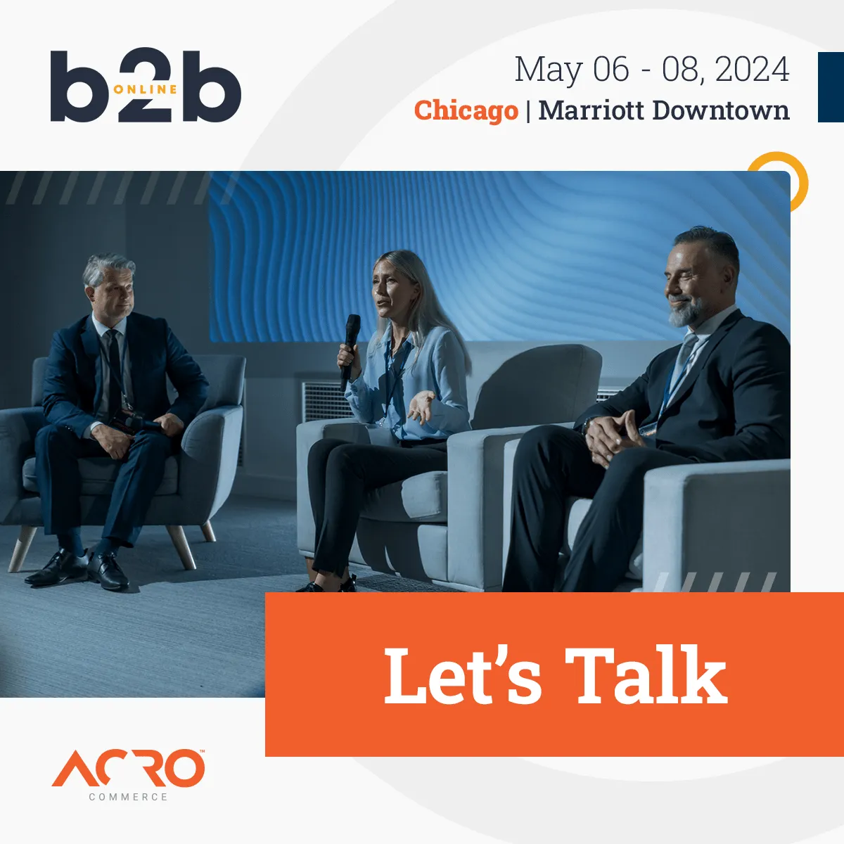 Didn't get the chance to stop by the booth at B2B Online in Chicago? Let's talk now!